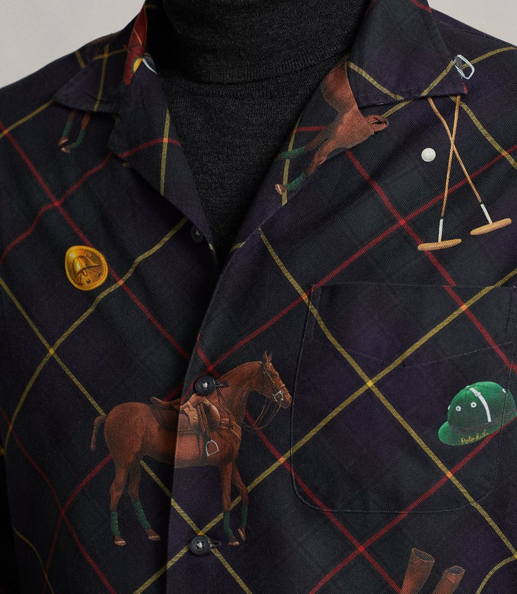 폴로 이퀘스트리언 플래드 트윌 셔츠 XL 팝니다 이미지