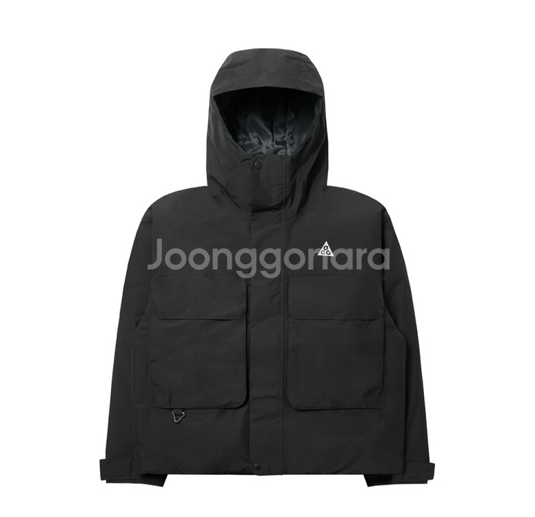 (3XL)나이키acg프리마로프트 스컬 피크 스톰핏 자켓 블랙 앤트러사이트 새제품 팝니다--0