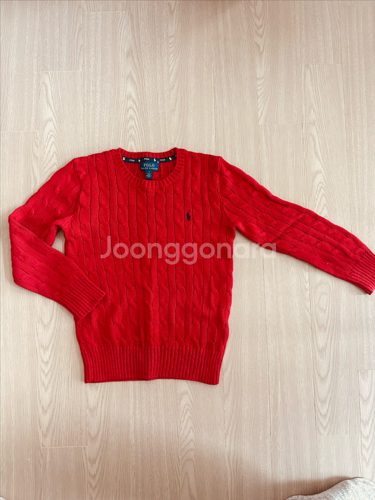 폴로 랄프로렌 케이블 니트 스웨터 7T--0