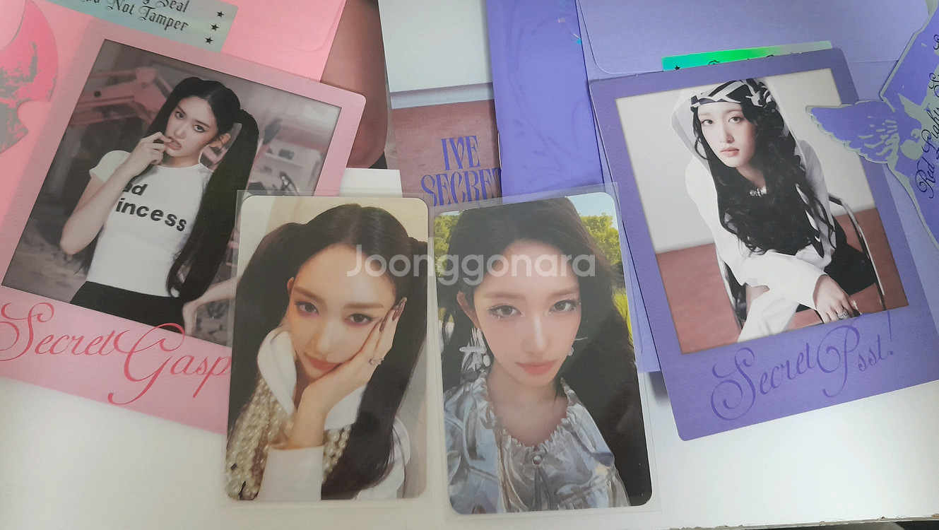 덤드림 일괄)아이브 시크릿 앨범 이서 포카 풀구성 gasp, psst버전 2종 풀세트--1