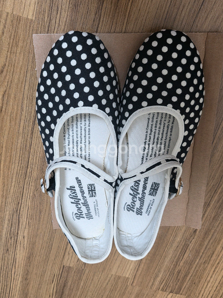 락피쉬 메리제인 도트 240 1번착용 4만원--0