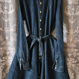 폴로 랄프로렌 걸즈 데님 셔츠 원피스 16사이즈