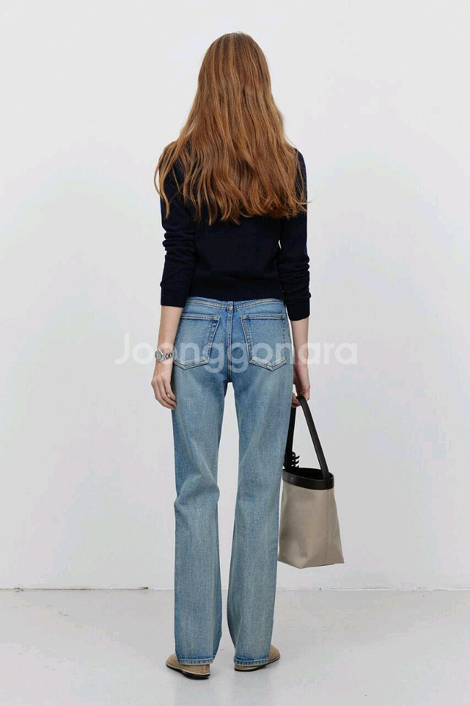 던스트 에센셜 세미 부츠컷 청바지--1