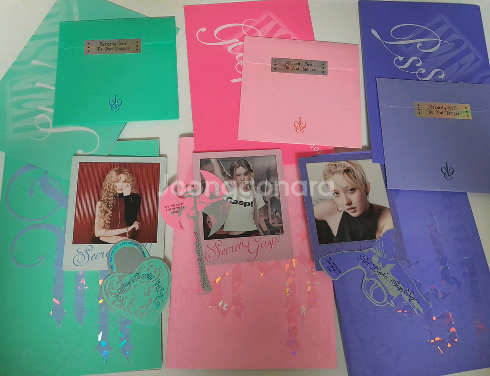 덤드림 일괄)아이브 시크릿 개봉 앨범 3종 가을 폴라로이드 구성품(포카 없음)--0