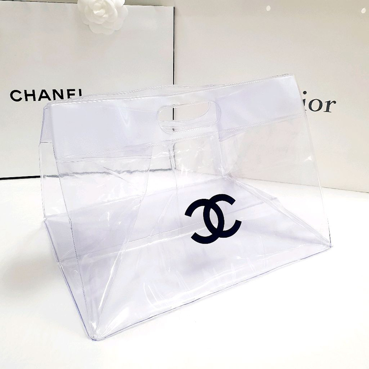 샤넬 pvc 투명백 토트백 클리어 비치백 왕언니--3