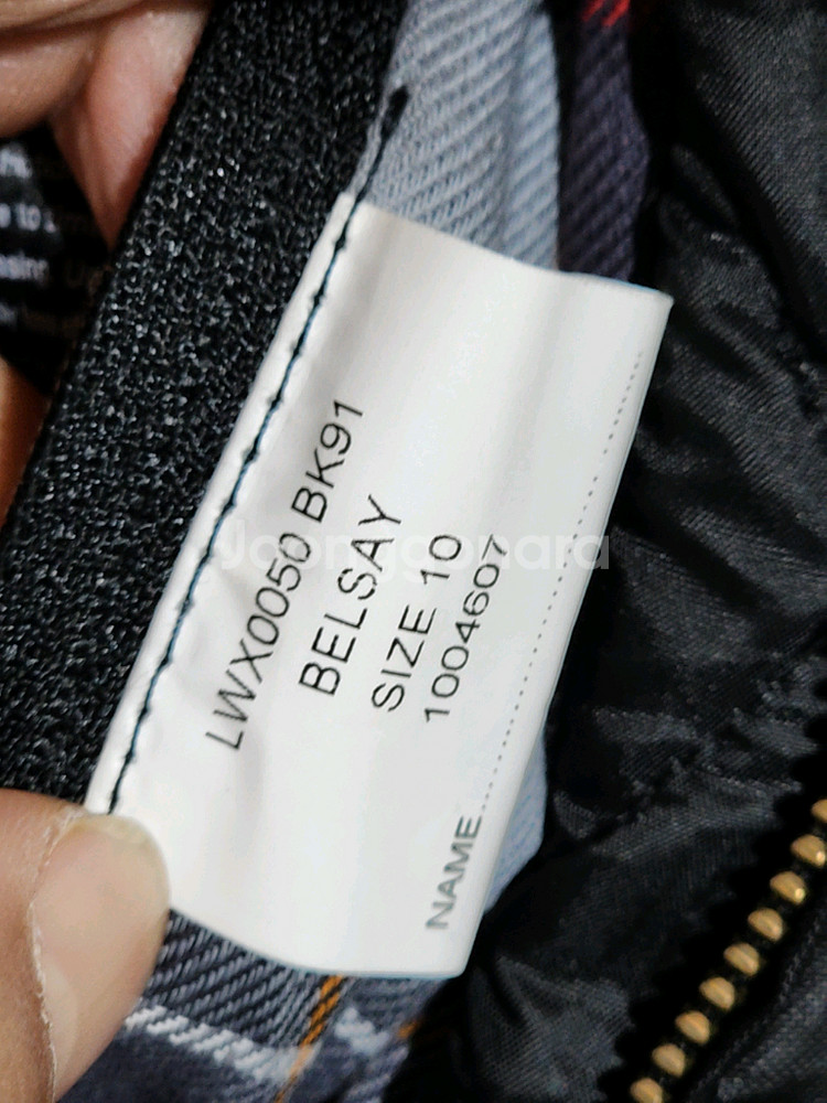 (M) 바버 벨세이 왁스자켓 블랙 BELSAY 왁싱점퍼 안감누빔--4