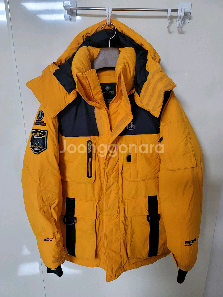 코오롱 대장패딩 안타티카 100사이즈 하자있음--0