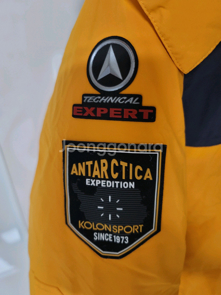 코오롱 대장패딩 안타티카 100사이즈 하자있음--3