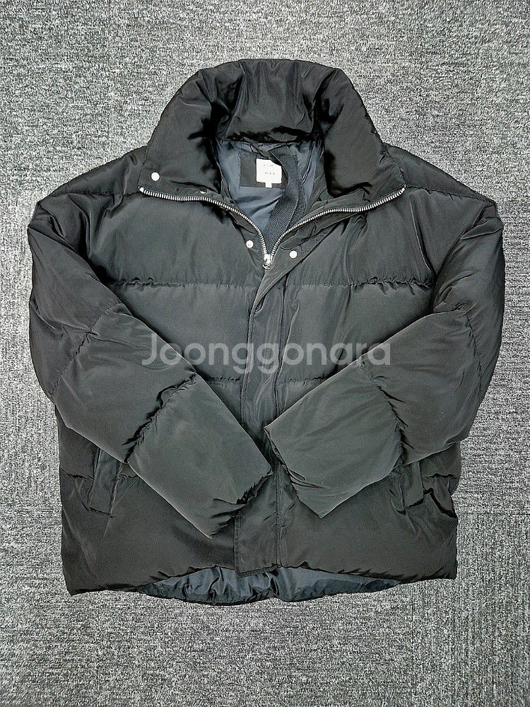 [M]<플립>블랙 패딩 점퍼--0