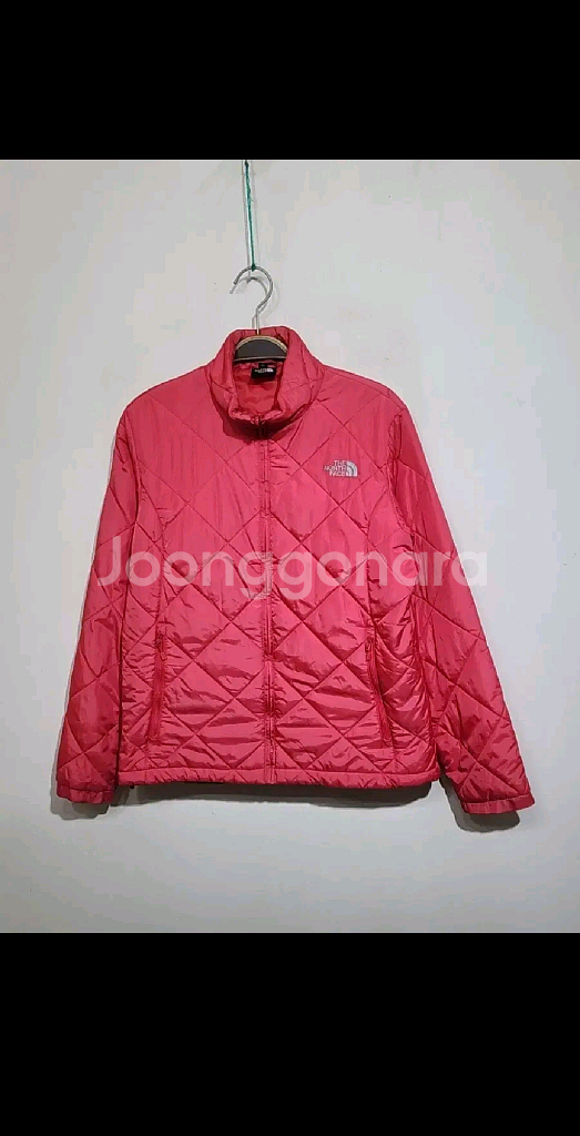 (L) 노스페이스 경량패딩 점퍼 핑크 아웃도어 등산자켓--0