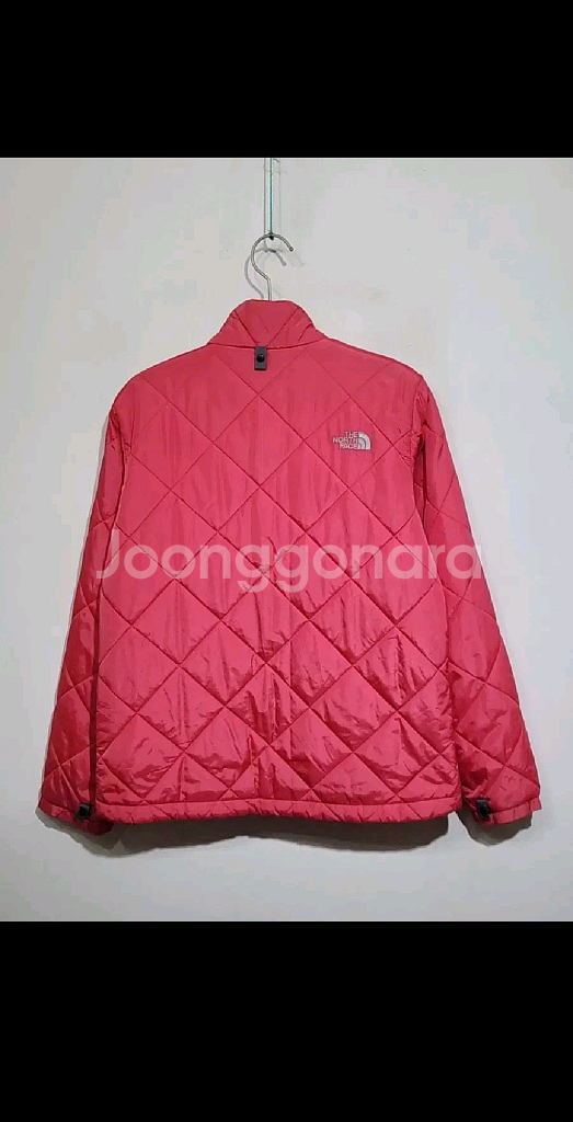 (L) 노스페이스 경량패딩 점퍼 핑크 아웃도어 등산자켓--5