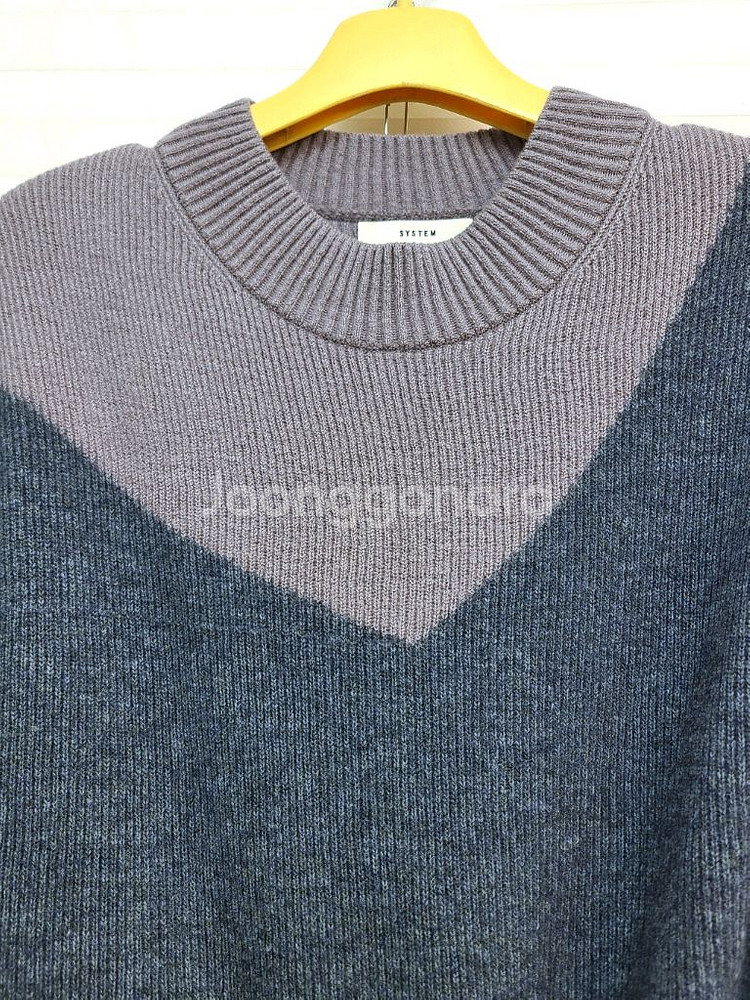 시스템> 울100 언발란스 니트티--1