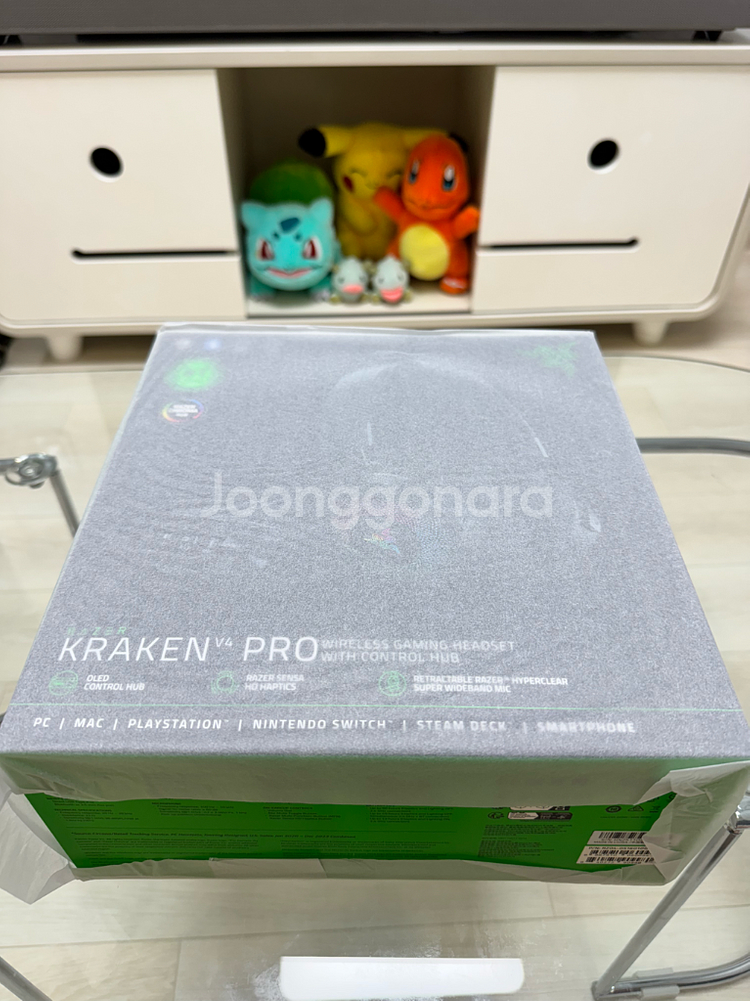 (미개봉 새제품) 레이저코리아 크라켄 V4 프로 pro 무선 게이밍 헤드셋--4