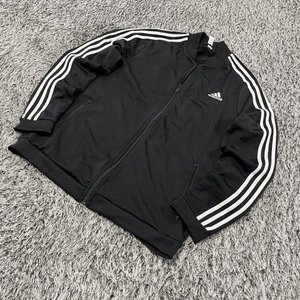 아디다스 블랙 검흰 트랙탑 져지집업 95/M 이미지