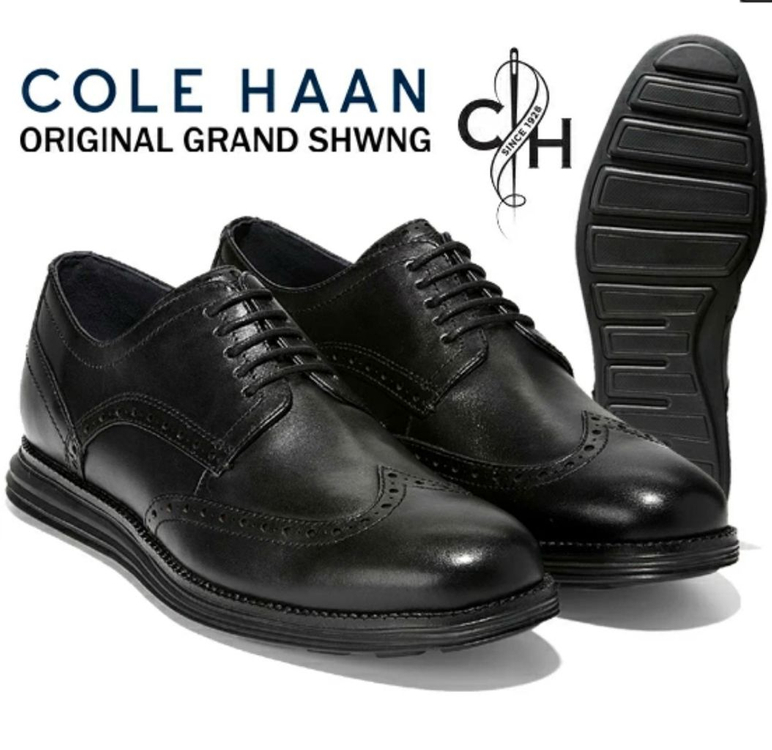 콜한 남성구두 윙팁 블랙 8.5W(운동화기준 270)새제품--0