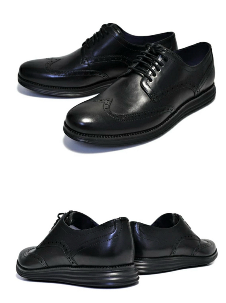 콜한 남성구두 윙팁 블랙 8.5W(운동화기준 270)새제품--2