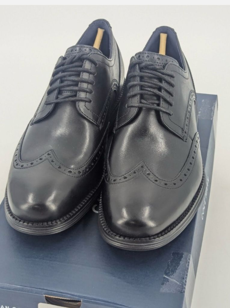 콜한 남성구두 윙팁 블랙 8.5W(운동화기준 270)새제품--5