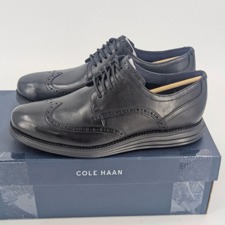 콜한 남성구두 윙팁 블랙 8.5W(운동화기준 270)새제품--4