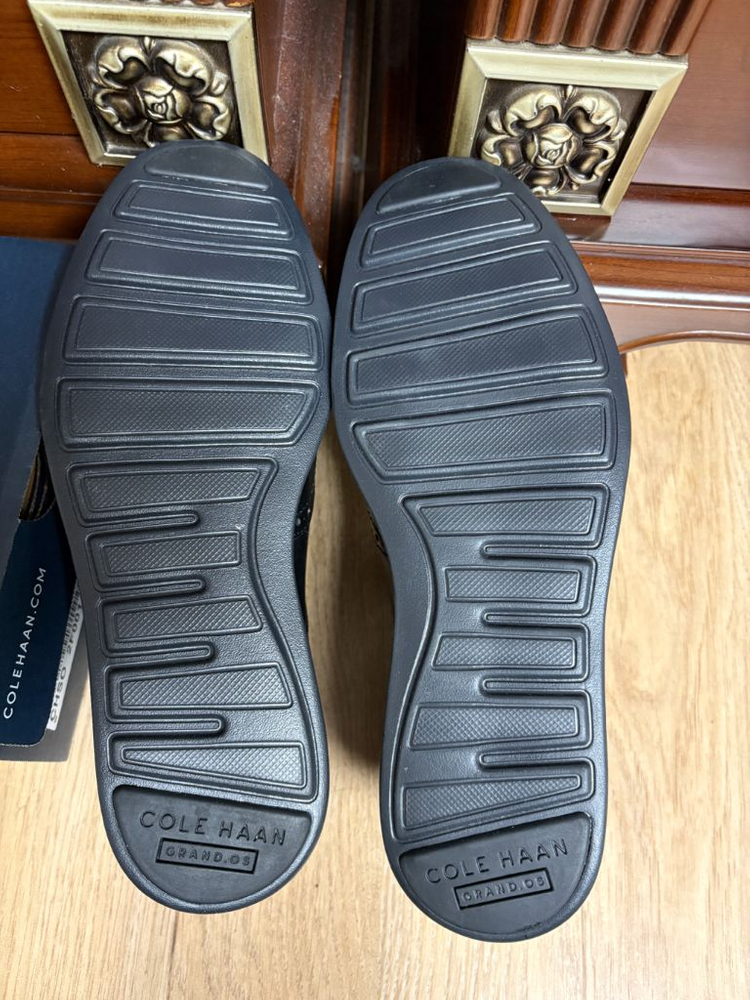 콜한 남성구두 윙팁 블랙 8.5W(운동화기준 270)새제품--9