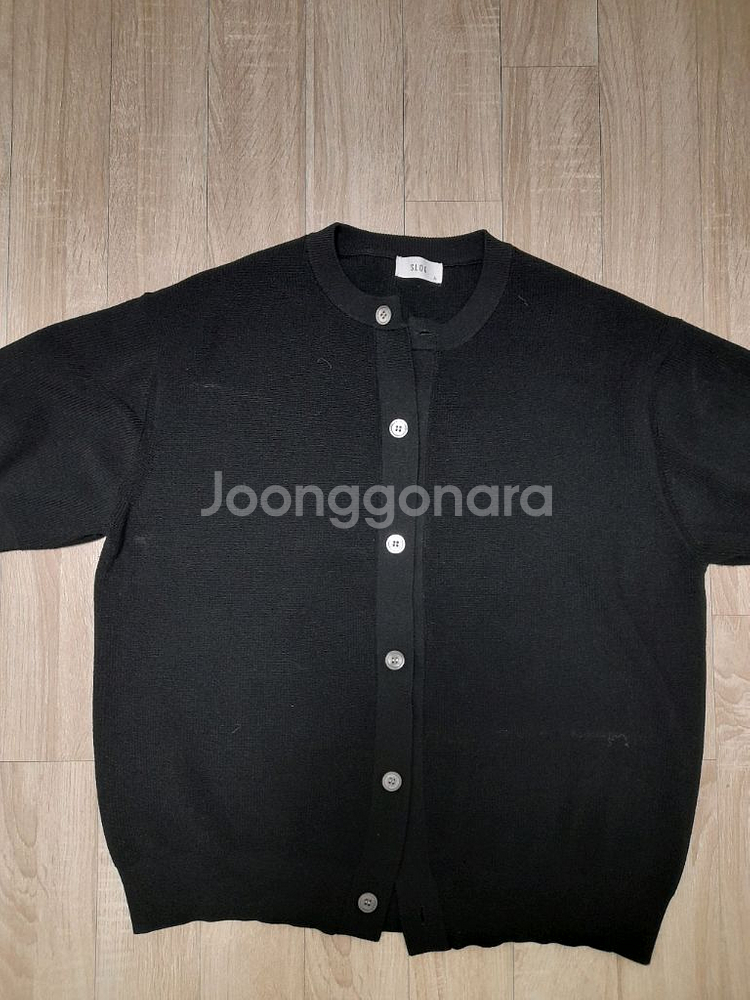 블랙 니트 가디건--0