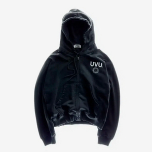 UVU 인시그니아 후드집업 블랙