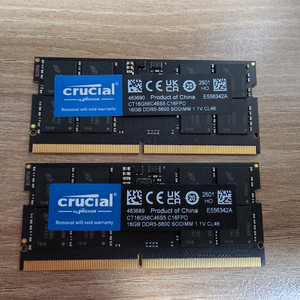 Crucial DDR5 5600MHz 32GB (2x16GB) 노트북 램