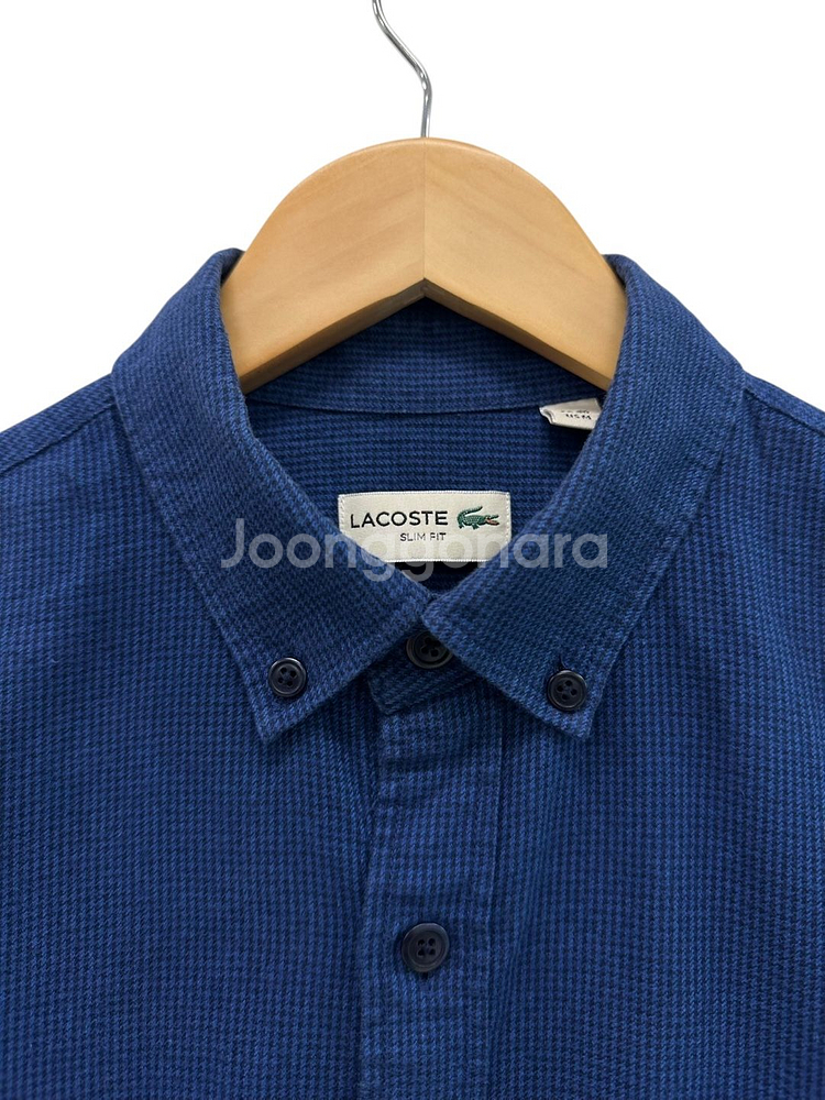 라코스테 잔체크 셔츠 블루 (M)--2