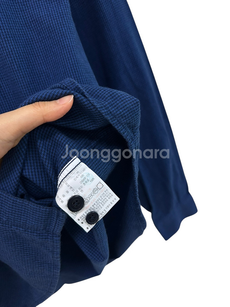 라코스테 잔체크 셔츠 블루 (M)--7