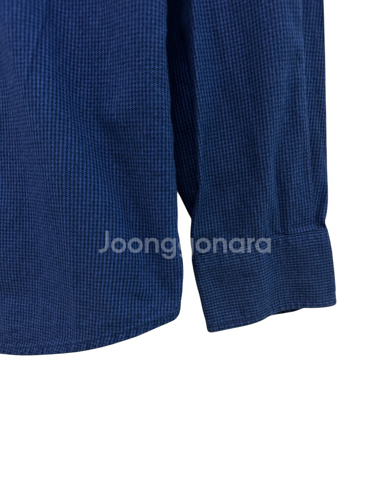 라코스테 잔체크 셔츠 블루 (M)--5