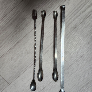 카페 커피 음료 머들러 롱 스틱 스푼 스텐