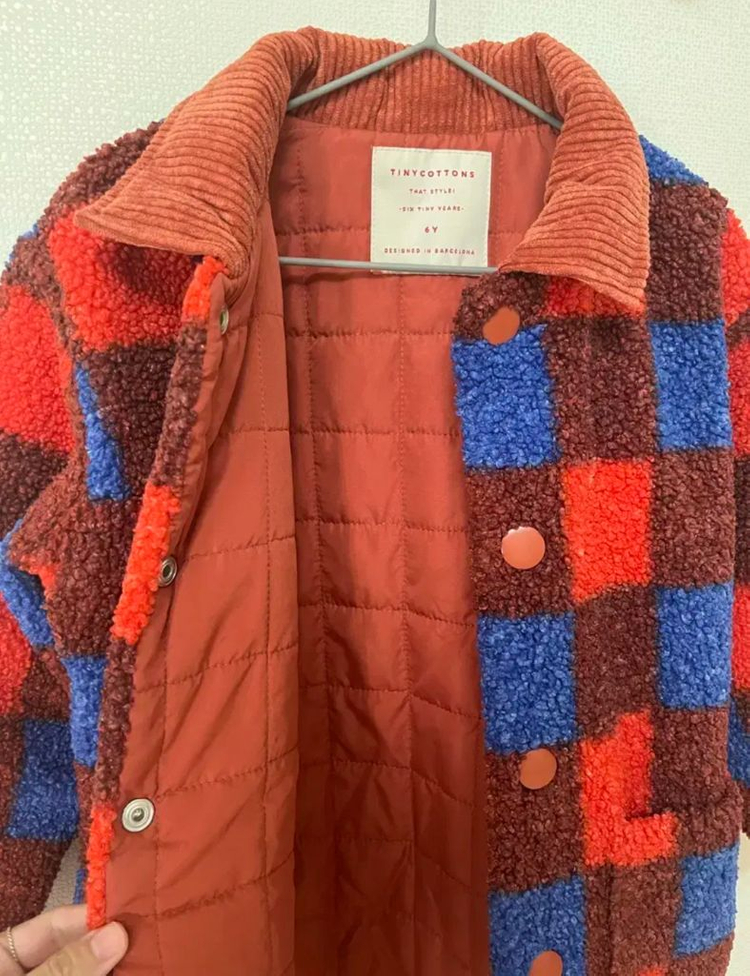 패턴 퀼팅 점퍼 6Y 타이니코튼 이미지