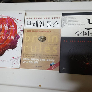 뇌관련서적 3권 (뇌 생각의 출현,브레인 룰스,뇌의 왈츠 ) 만원 싸게드립니다.
