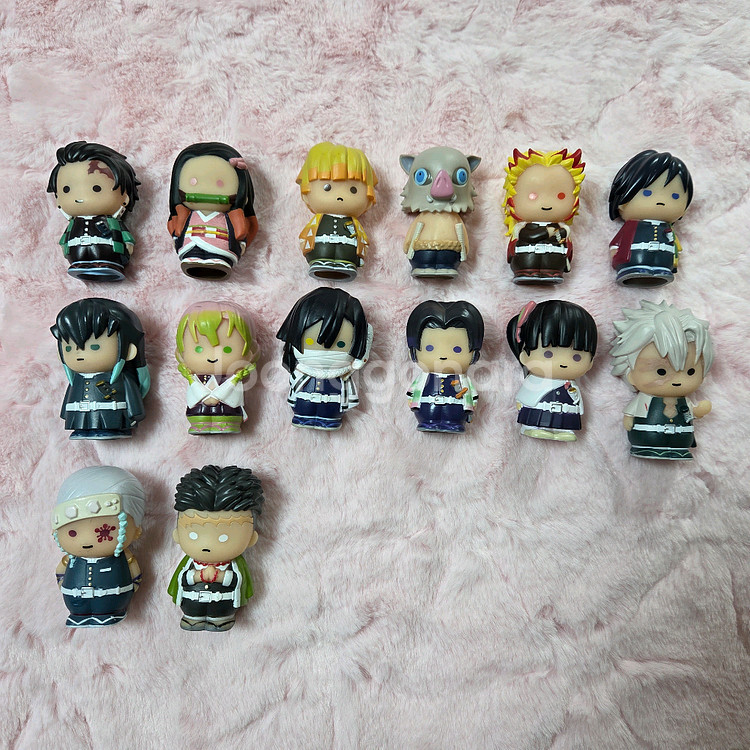 귀멸의 칼날 귀칼 전집중전 손가락 인형 피규어 렌고쿠 기유 탄지로 네즈코 사네미--0