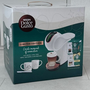 네스카페 돌체구스토 지니오 S 쉐어 캡슐 커피 머신 + 스타벅스 앳홈 팩