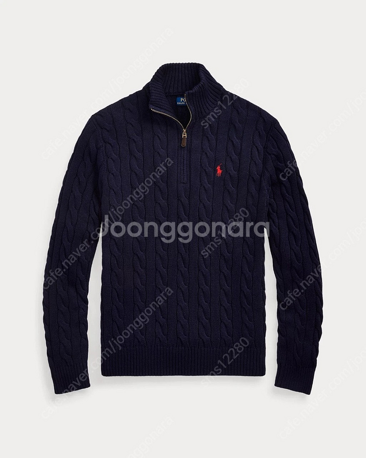(새상품)폴로 랄프로렌 반집업 니트 스웨터--9