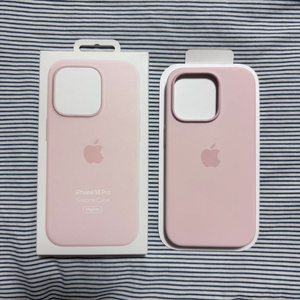 정품 아이폰 14 프로 맥세이프 실리콘케이스 핑크 새상품