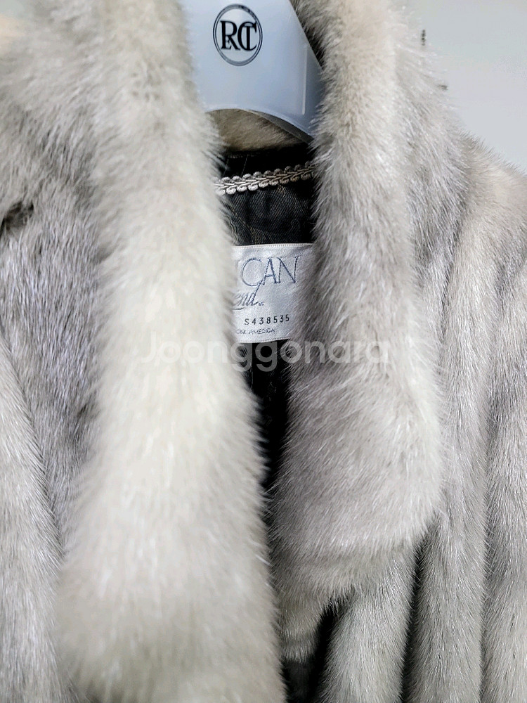 실버그레이 롱밍크코트 American Legend--5