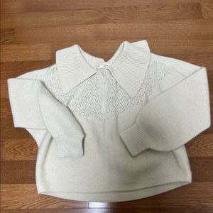 한섬 시스템 반집업 니트 90