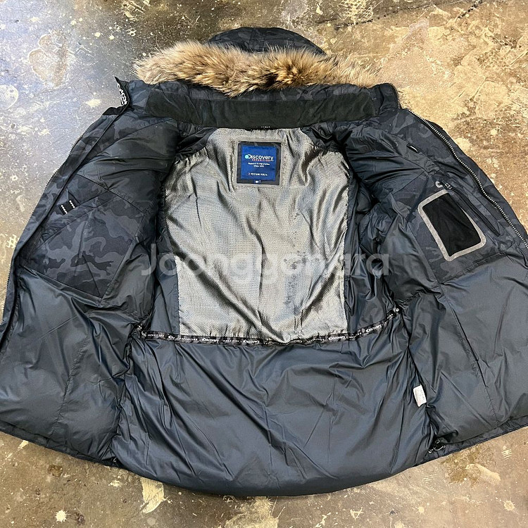 100) 디스커버리 덕다운 패딩 점퍼 봄버 자켓 오리털 패딩--3