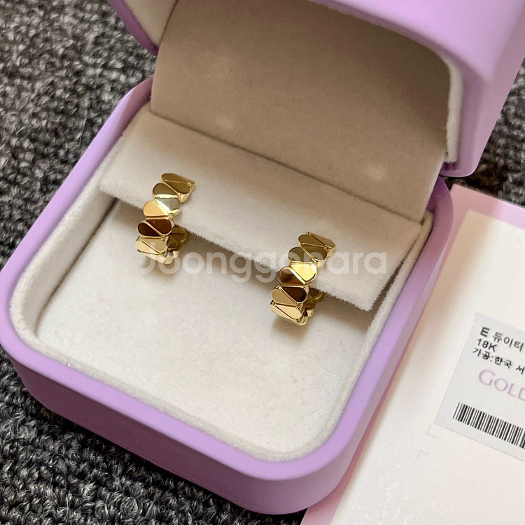 골든듀 18k듀이터널스1 옐로우골드 귀걸이--3