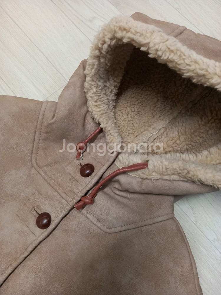 새상품 여성88 후드 무스탕 코트--3