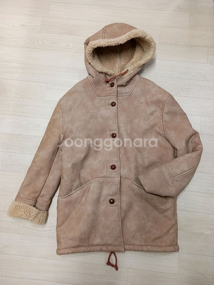 새상품 여성88 후드 무스탕 코트--0