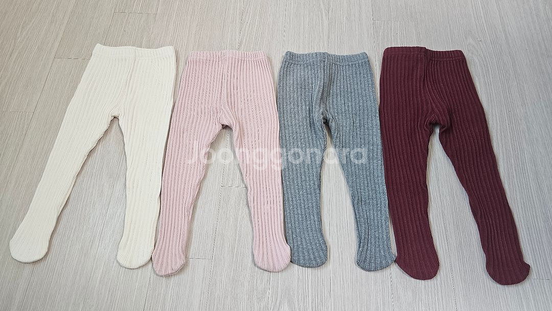 아기 유발 스타킹 레깅스 풋레깅스 S(~9개월)--1