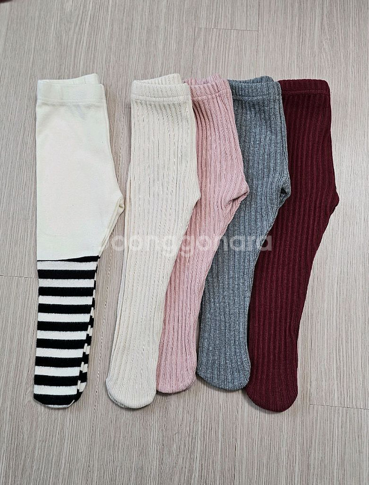 아기 유발 스타킹 레깅스 풋레깅스 S(~9개월)--2