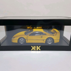 1:18 KK-Scale 페라리 F40 옐로우 다이캐스트 모형