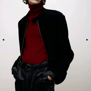 토니웩 카우하이드 레이서 스웨이드 자켓 M