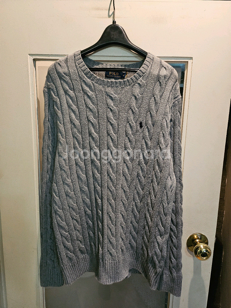 폴로 랄프로렌 케이블 니트 스웨터 M--0