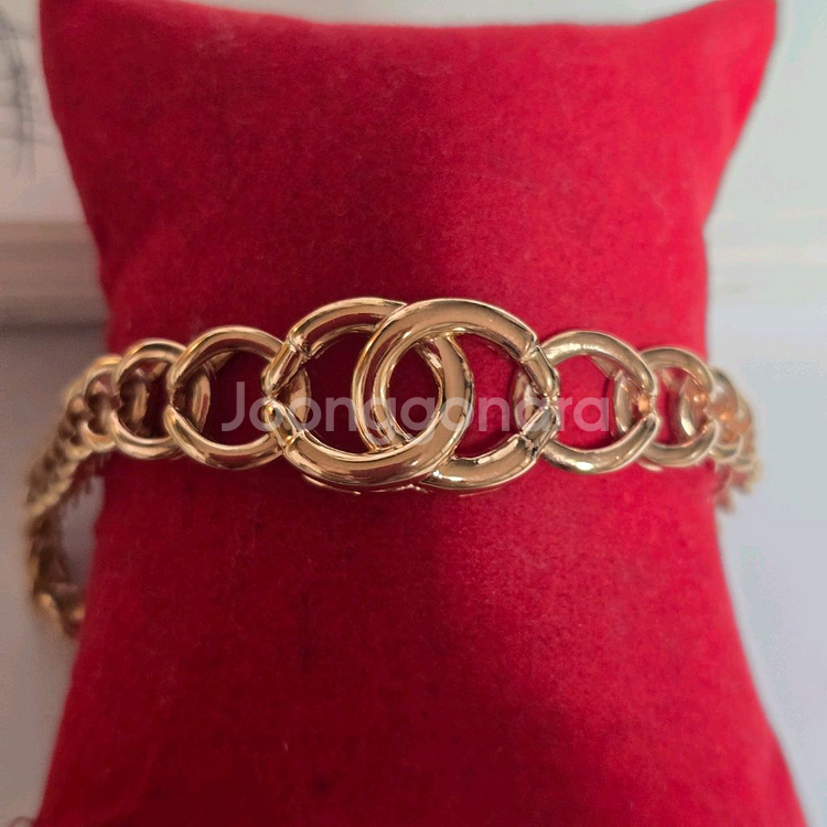 18k핑크골드 팔찌--1