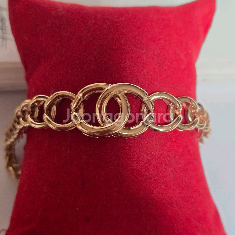 18k핑크골드 팔찌--0