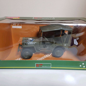 1:18 유티모델 윌리스 지프 캔버스 탑 다이캐스트 모형